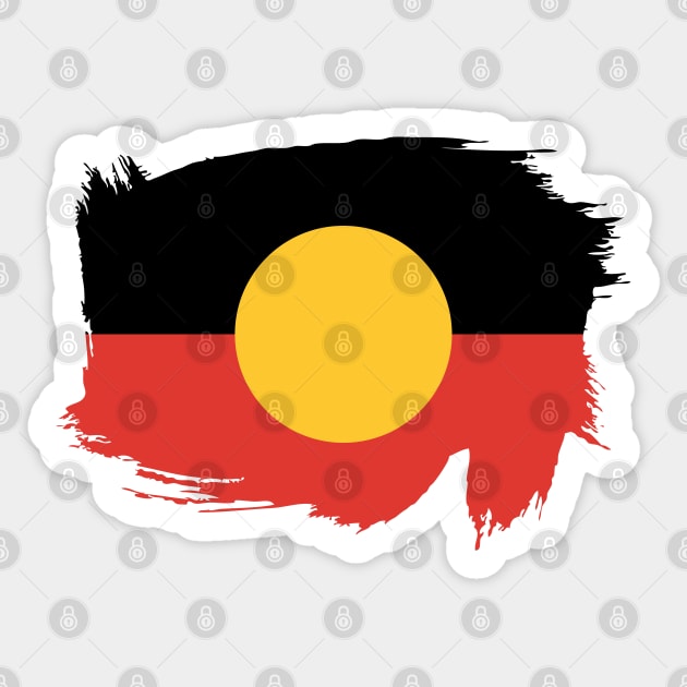 Aboriginal Flag Sticker by CF.LAB.DESIGN